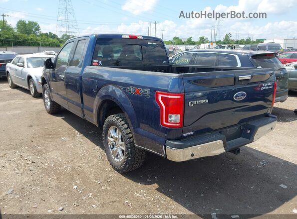 1FTFX1EGXGFA20636 2016 FORD F150 Blue Trasero izquierdo