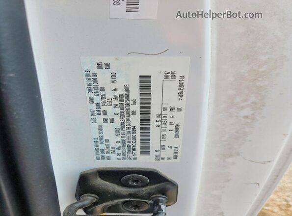 1FTMF1C53JKC18694 2018 FORD F150 White Вид підкапотного простору