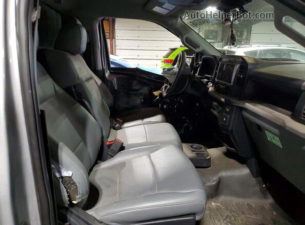 1FTMF1C54NKD25162 2022 FORD F150 Silver Front interior view