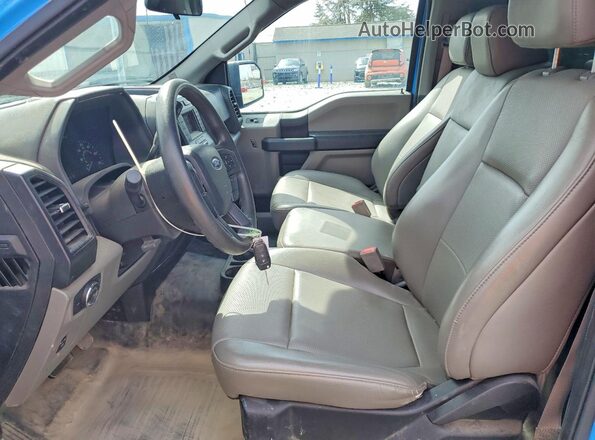 1FTMF1C59KKC24730 2019 FORD F150 Blue Widok wnętrza z przodu