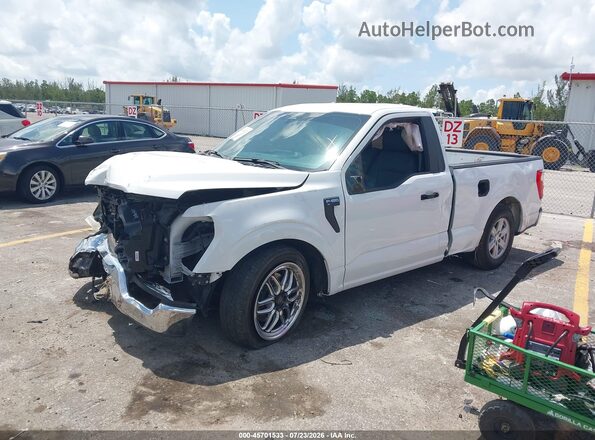 1FTMF1C59PKG01161 2023 FORD F150 White Առջևի ձախ երեք քառորդ տեսարան