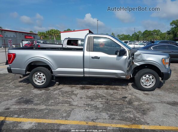 1FTMF1C5XMKF13392 2021 FORD F150 Silver Widok wnętrza z tyłu