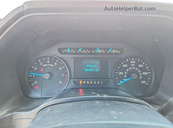 1FTMF1C80HKD73403 2017 FORD F150 White Widok zestawu wskaźników
