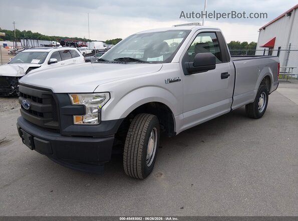 1FTMF1C80HKE26049 2017 FORD F150 Серебряный Передняя левая четверть