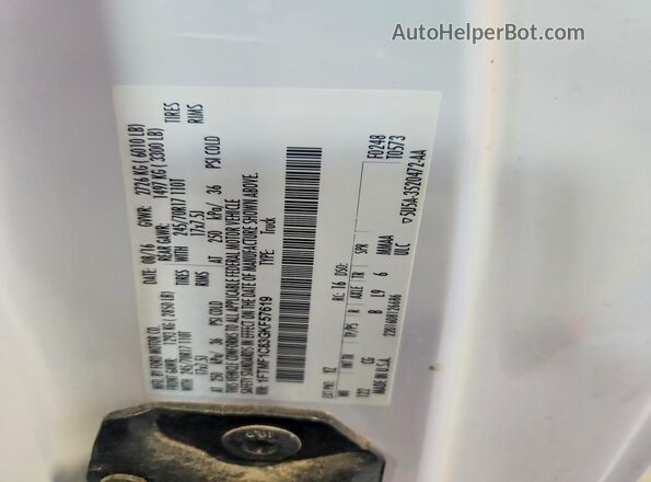 1FTMF1C83GKF57619 2016 FORD F150 Белый Вид подкапотного пространства