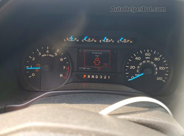 1FTMF1C84GFB09463 2016 FORD F150 White Вид щитка приладів
