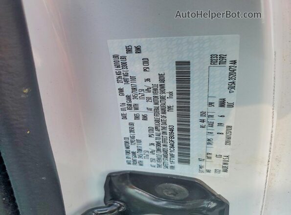 1FTMF1C84GFB09463 2016 FORD F150 White Вид підкапотного простору