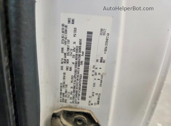 1FTMF1C85GKF57623 2016 FORD F150 White Շարժիչի բաժամունքի տեսք