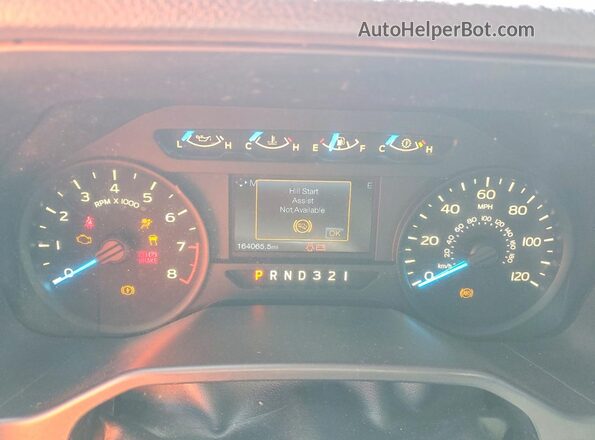 1FTMF1C87GFB34860 2016 FORD F150 White Вид щитка приладів