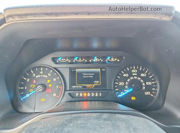 1FTMF1C89GKE06137 2016 FORD F150 White Սարքավորումների վահանակի տեսք