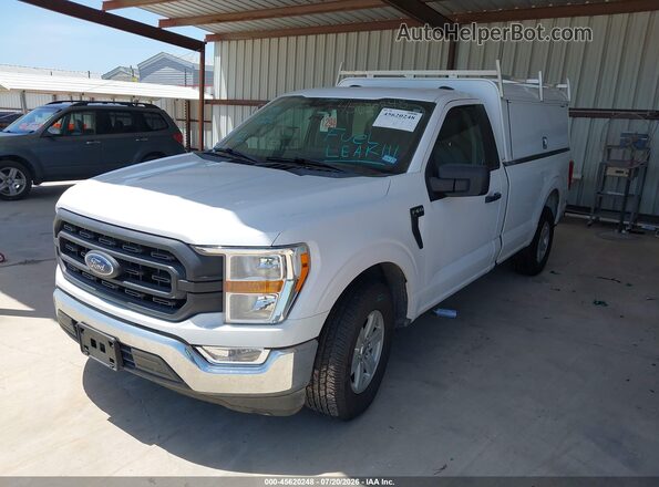 1FTMF1CB0MKE45352 2021 FORD F150 White Передня ліва чверть