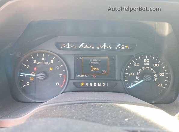 1FTMF1CB2KKF33557 2019 FORD F150 Белый Вид щитка приборов