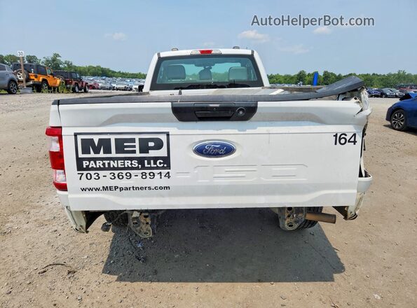 1FTMF1CB3NKD48843 2022 FORD F150 White Вид ззаду