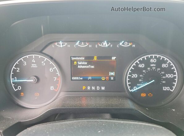 1FTMF1CB5NKD30697 2022 FORD F150 White Instrument cluster view