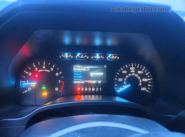 1FTMF1CB6KFB64405 2019 FORD F150 White Vista del cuadro de instrumentos
