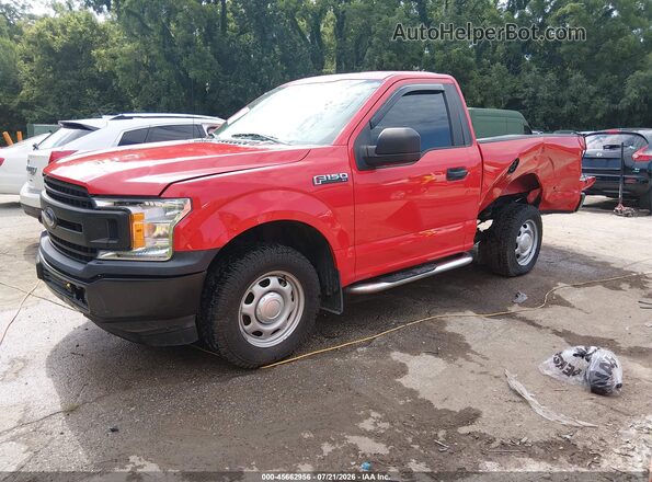 1FTMF1CB7KKE49041 2019 FORD F150 Red Vista tres cuartos delantera izquierda