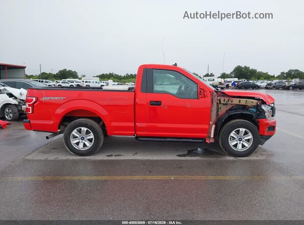 1FTMF1CB7LKE91016 2020 FORD F150 Red Widok wnętrza 360 stopni
