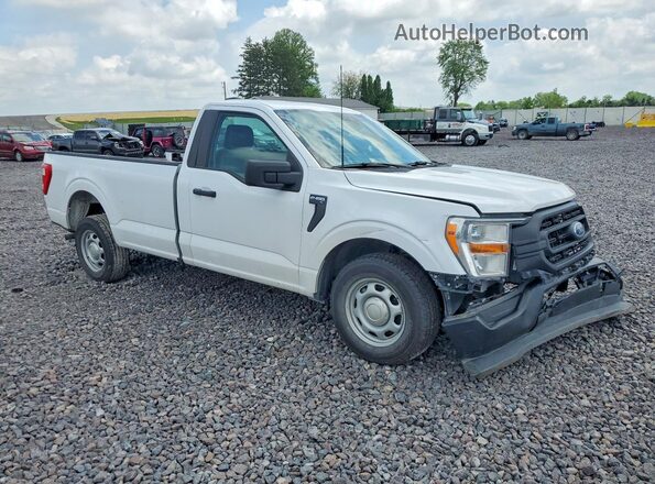 1FTMF1CB8MKE36852 2021 FORD F150 Белый Передняя правая четверть