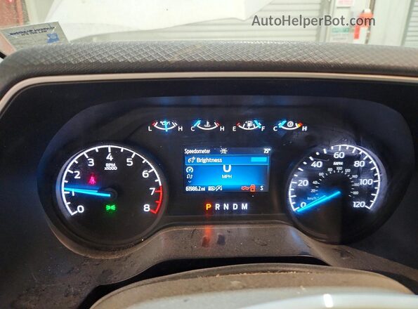 1FTMF1CB9MKD02447 2021 FORD F150 White ხელსაწყოთა პანელის ხედი