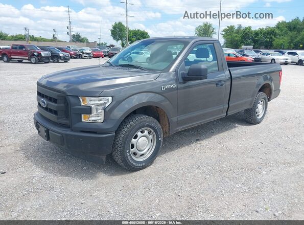 1FTMF1CF0HKC14198 2017 FORD F150 Gray Առջևի ձախ երեք քառորդ տեսարան