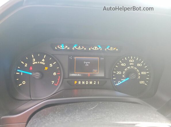 1FTMF1CFXGKD10709 2016 FORD F150 Black Instrument cluster view