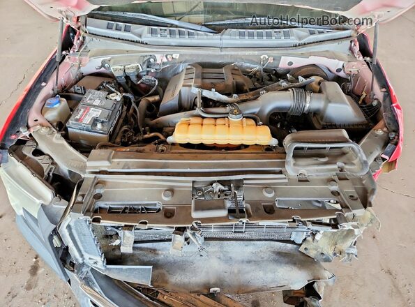 1FTMF1CP1GKE86721 2016 FORD F150 Red Vista del compartimento del motor