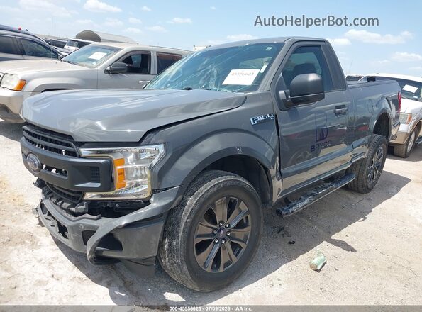 1FTMF1CP3JFD80030 2018 FORD F150 Gray Առջևի ձախ երեք քառորդ տեսարան