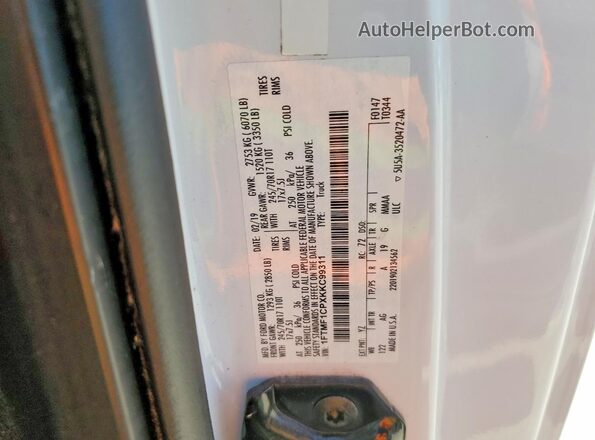 1FTMF1CPXKKC99311 2019 FORD F150 White Widok komory silnika