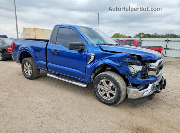 1FTMF1E50PKD21383 2023 FORD F150 Синий Передняя правая четверть