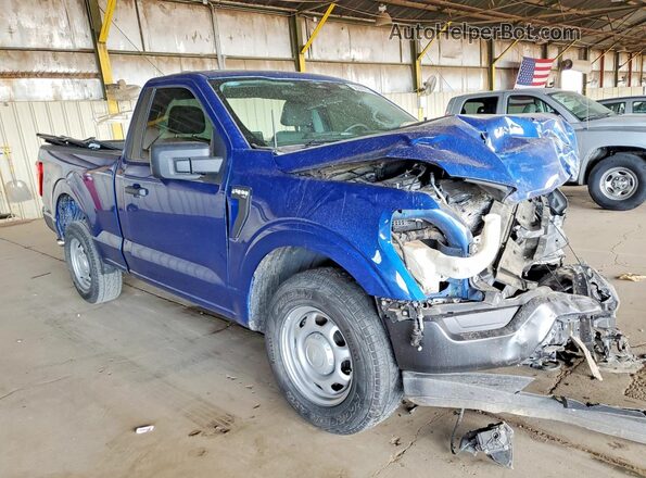 1FTMF1E56PKF33527 2023 FORD F150 Blue Delantero derecho