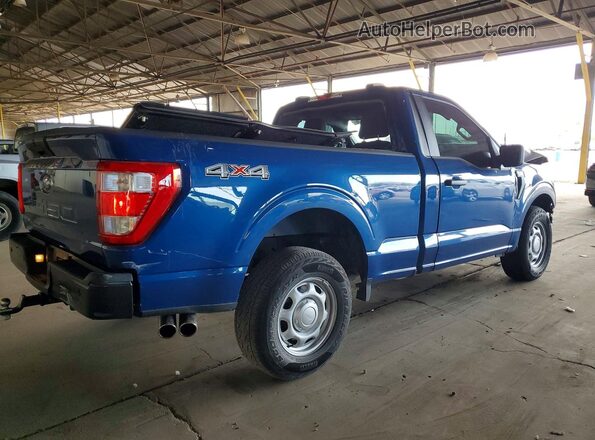 1FTMF1E56PKF33527 2023 FORD F150 Blue Trasero derecho