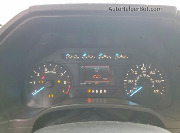 1FTMF1E57JKF45015 2018 FORD F150 Black Vista del cuadro de instrumentos