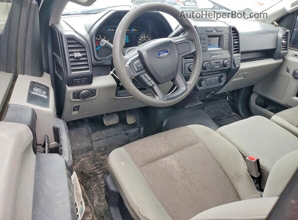 1FTMF1E86HKC77451 2017 FORD F150 Blue Dashboard view
