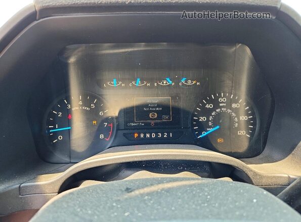 1FTMF1E87HKC93030 2017 FORD F150 White Widok zestawu wskaźników