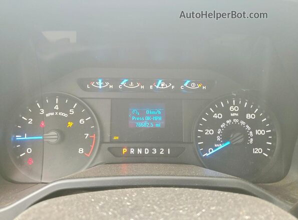 1FTMF1E88GKF37976 2016 FORD F150 Gray Widok zestawu wskaźników