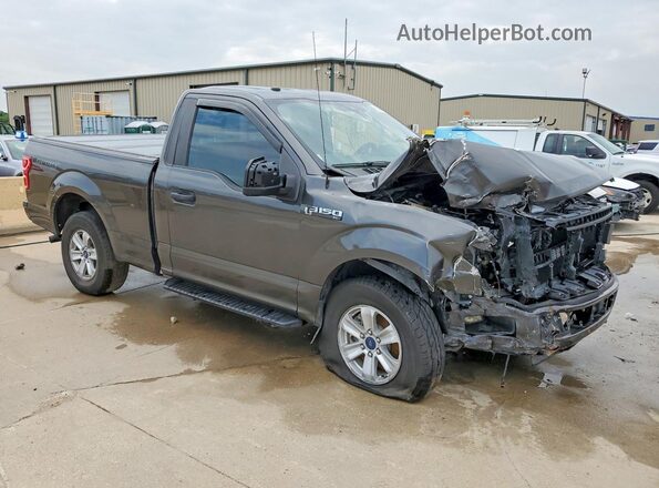 1FTMF1EB1KKE14489 2019 FORD F150 Gray Передня права чверть