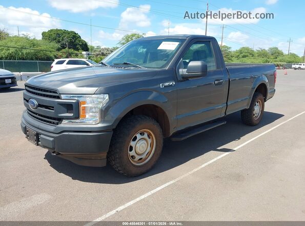 1FTMF1EB6JKE82866 2018 FORD F150 Black Առջևի ձախ երեք քառորդ տեսարան