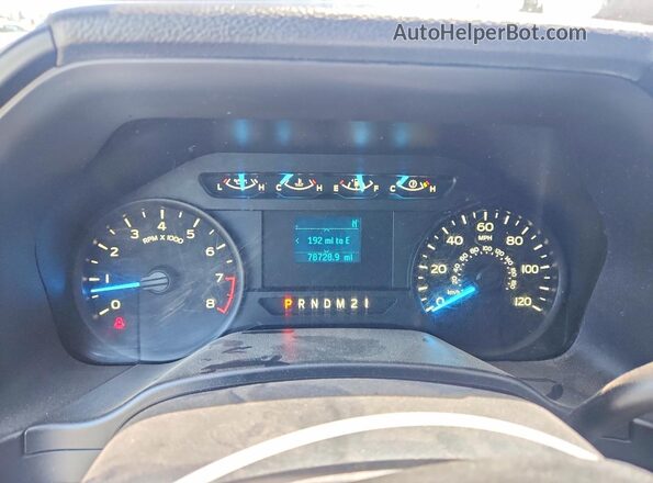 1FTMF1EB9JKC12336 2018 FORD F150 Белый Вид щитка приборов
