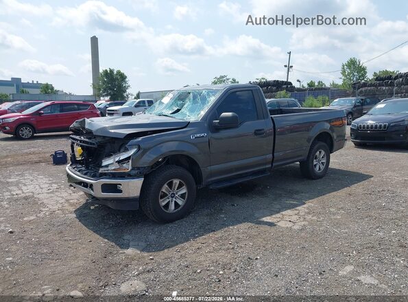 1FTMF1EP1KKD02173 2019 FORD F150 Серый Передняя левая четверть