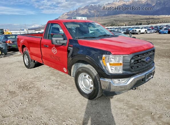 1FTMF1EP1NKD11640 2022 FORD F150 Red Առջևի աջ