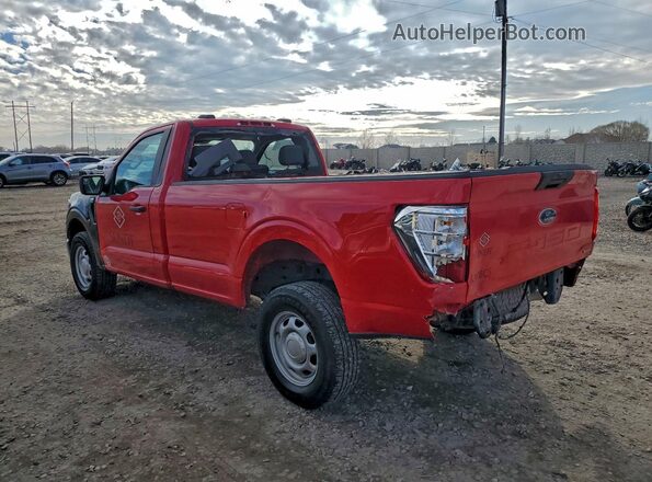1FTMF1EP1NKD11640 2022 FORD F150 Red Հետևի ձախ