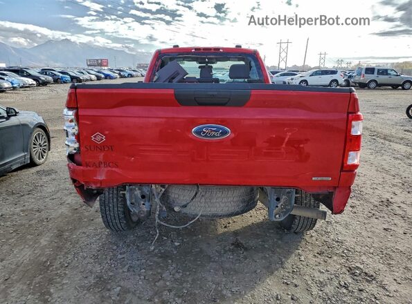 1FTMF1EP1NKD11640 2022 FORD F150 Red Հետևի տեսք