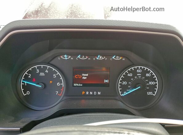 1FTMF1EP1NKD11640 2022 FORD F150 Red Սարքավորումների վահանակի տեսք