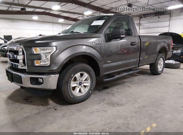 1FTMF1EP8GKE09468 2016 FORD F150 Gray Առջևի ձախ երեք քառորդ տեսարան