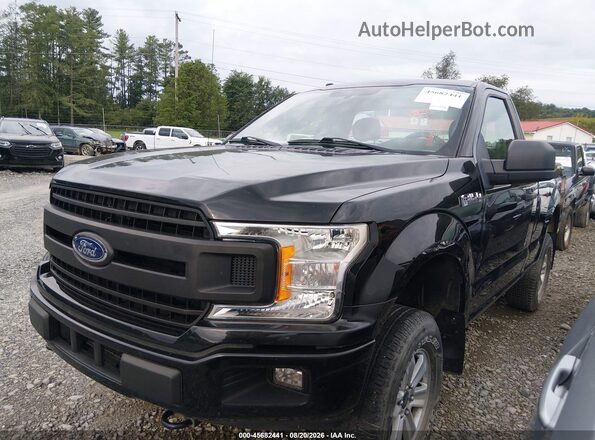 1FTMF1EP9JFA91084 2018 FORD F150 Black Przód lewy