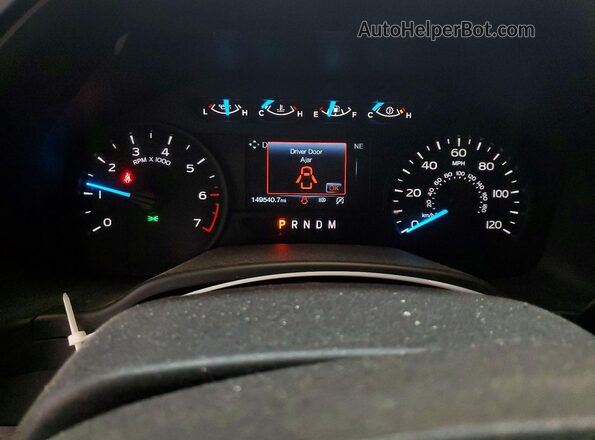 1FTMF1EPXKKD64879 2019 FORD F150 White Instrument cluster view