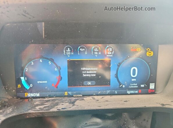 1FTMF1L54RKE58347 2024 FORD F150 Синий Вид щитка приборов