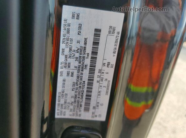 1FTMF1L54SKD13234 2025 FORD F150 Black Вид підкапотного простору