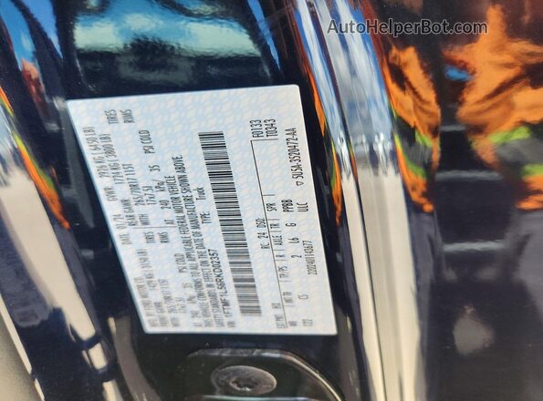 1FTMF1L56RKD02357 2024 FORD F150 Blue VIN კოდის სტიკერის ხედი
