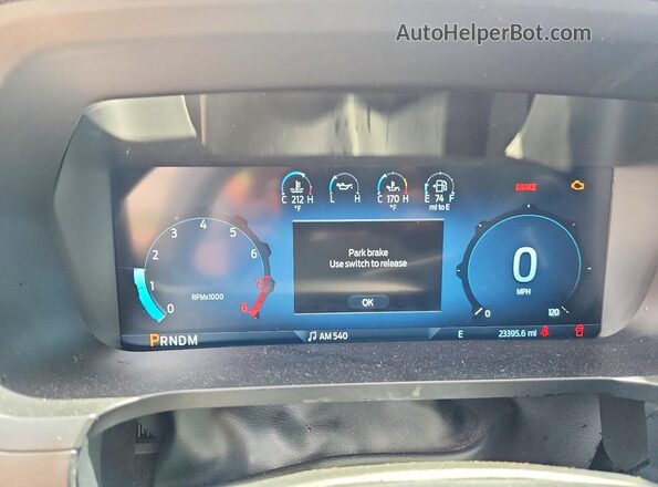1FTMF1L56RKD02357 2024 FORD F150 Blue ხელსაწყოთა პანელის ხედი